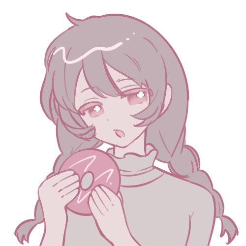 女性の横向きのイラスト